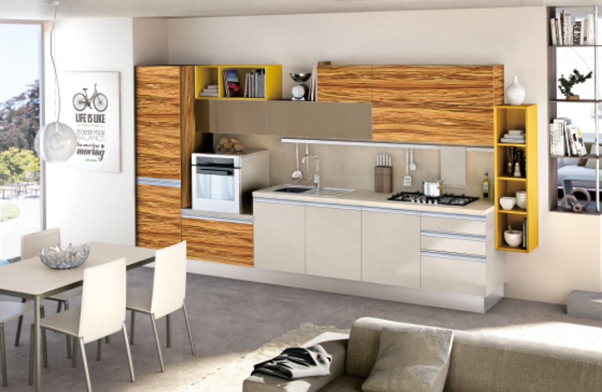 High Gloss Wood Grain UV Coated MDF Board for Kitchen Furniture ZH-1801 03